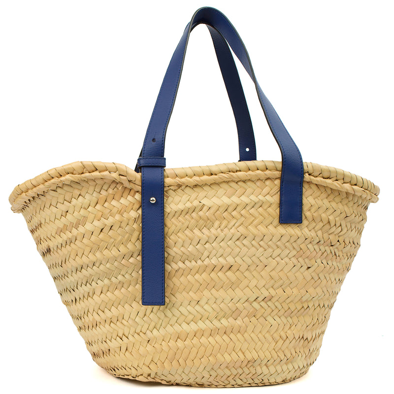 Picture of Loewe Tote Basket Bag in Yellow, Fabric