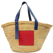 Picture of Loewe Tote Basket Bag in Yellow, Fabric