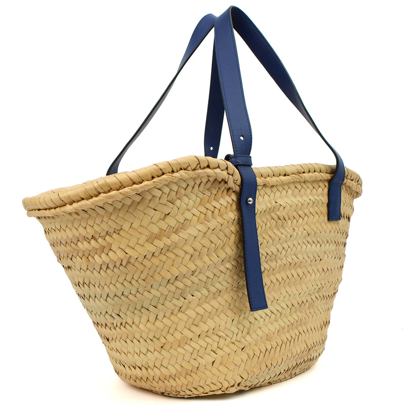 Picture of Loewe Tote Basket Bag in Yellow, Fabric