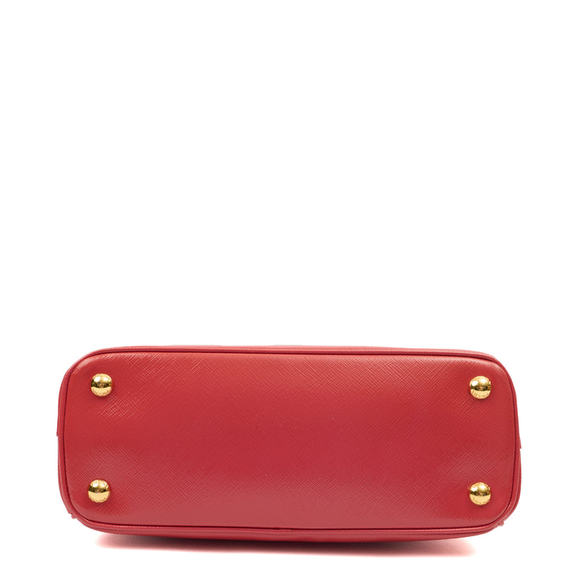 Picture of Prada Cross Body Galleria - Small Double Zip Tote in Pink, Leather