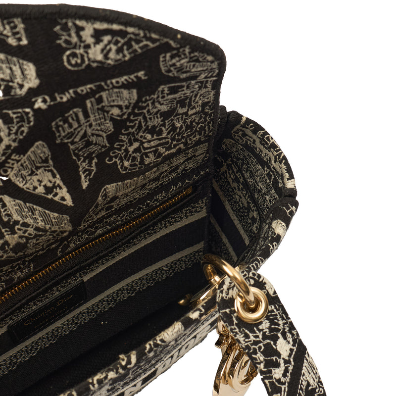 Picture of Christian Dior Top Handle Lady D-lite - Medium in Print, Canvas