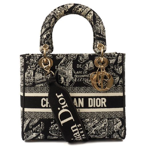 Picture of Christian Dior Top Handle Lady D-lite - Medium in Print, Canvas