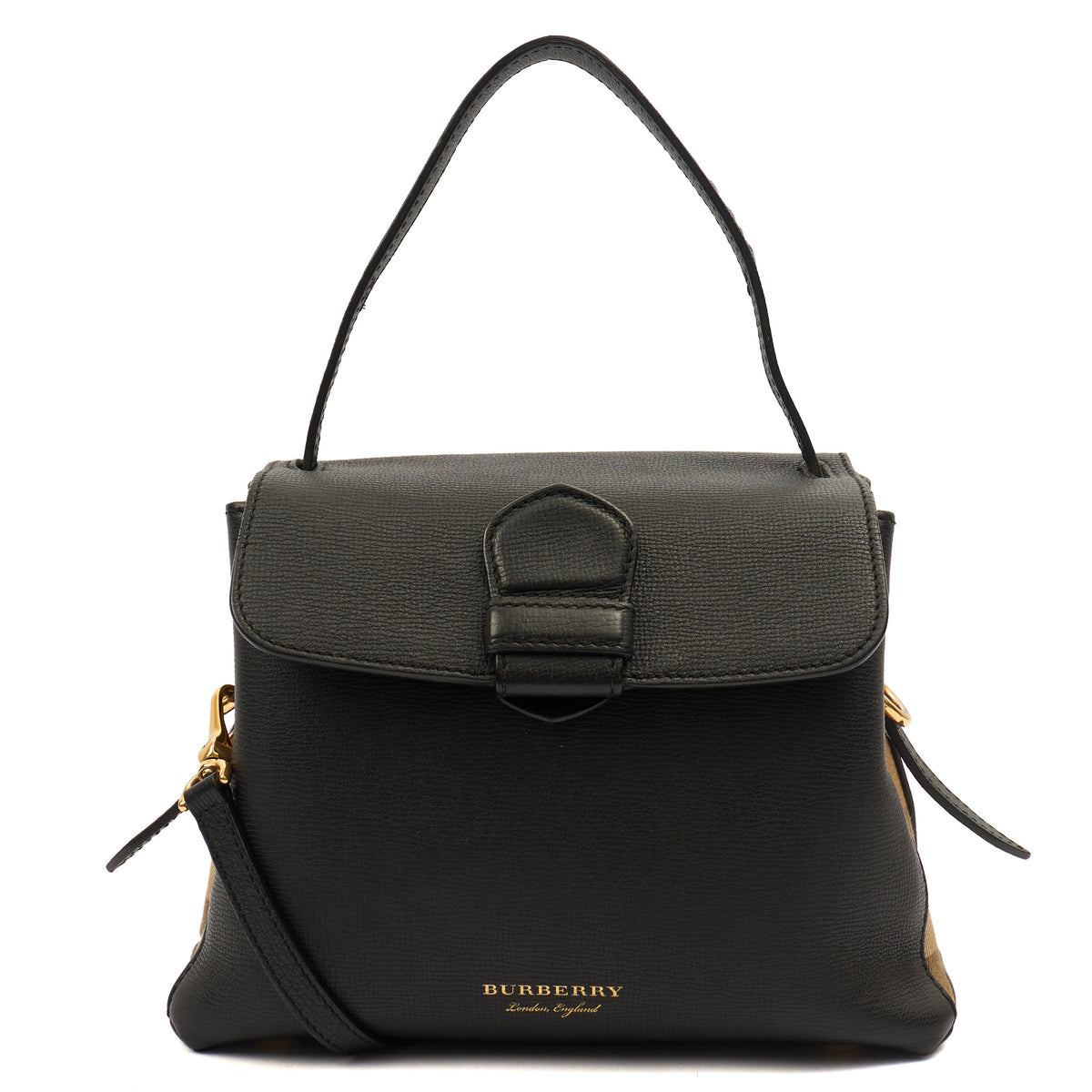 Burberry Cross Body Camberely- Small in Black, Leather | The
