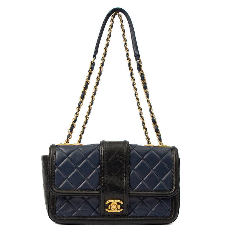 Picture of Chanel Shoulder Bag Timeless Single Flap in Navy, Lambskin Leather