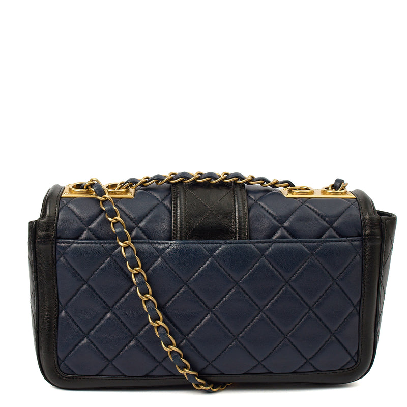 Picture of Chanel Shoulder Bag Timeless Single Flap in Navy, Lambskin Leather