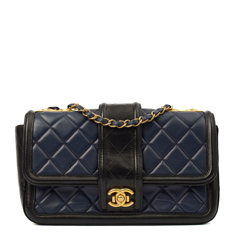 Picture of Chanel Shoulder Bag Timeless Single Flap in Navy, Lambskin Leather