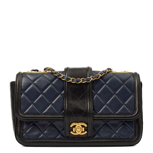 Picture of Chanel Shoulder Bag Timeless Single Flap in Navy, Lambskin Leather