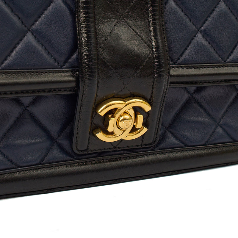 Picture of Chanel Shoulder Bag Timeless Single Flap in Navy, Lambskin Leather