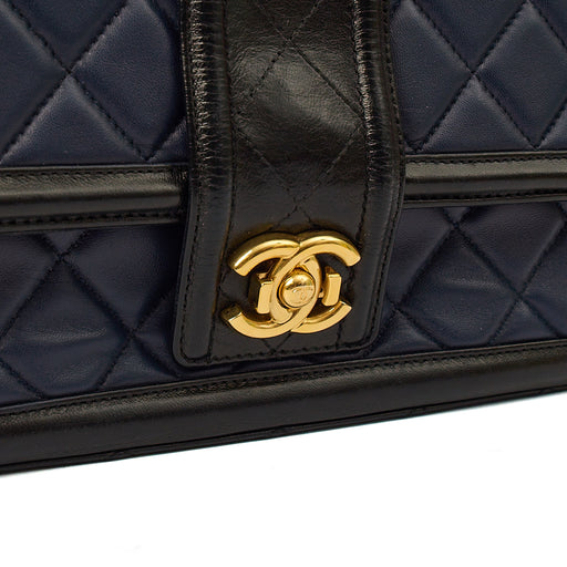 Picture of Chanel Shoulder Bag Timeless Single Flap in Navy, Lambskin Leather