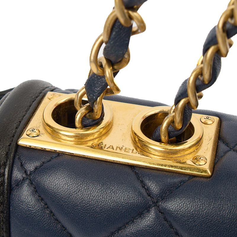 Picture of Chanel Shoulder Bag Timeless Single Flap in Navy, Lambskin Leather