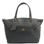 Picture of Coach Cross Body Prairie Satchel in Navy, Leather