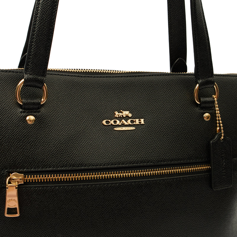 Picture of Coach Tote Gallery Tote in Black, Leather