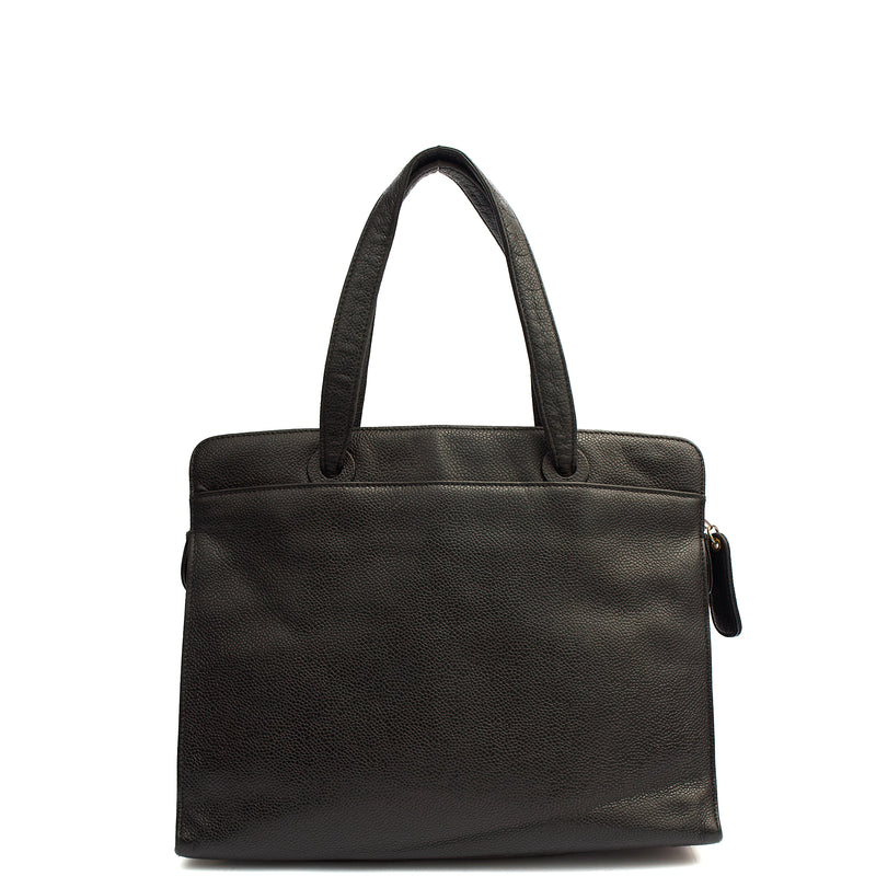 Picture of Chanel Tote Vintage Tote in Black, Caviar Leather
