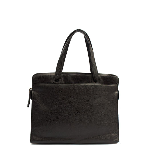 Picture of Chanel Tote Vintage Tote in Black, Caviar Leather