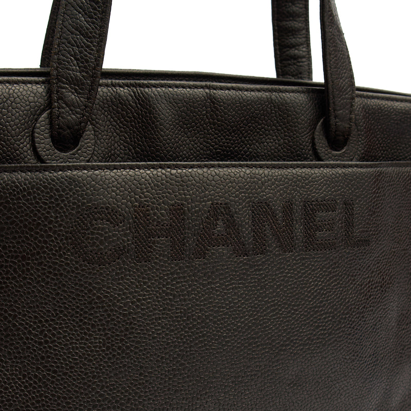 Picture of Chanel Tote Vintage Tote in Black, Caviar Leather