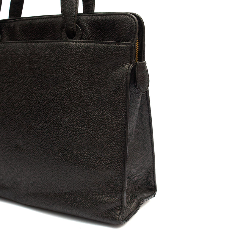 Picture of Chanel Tote Vintage Tote in Black, Caviar Leather