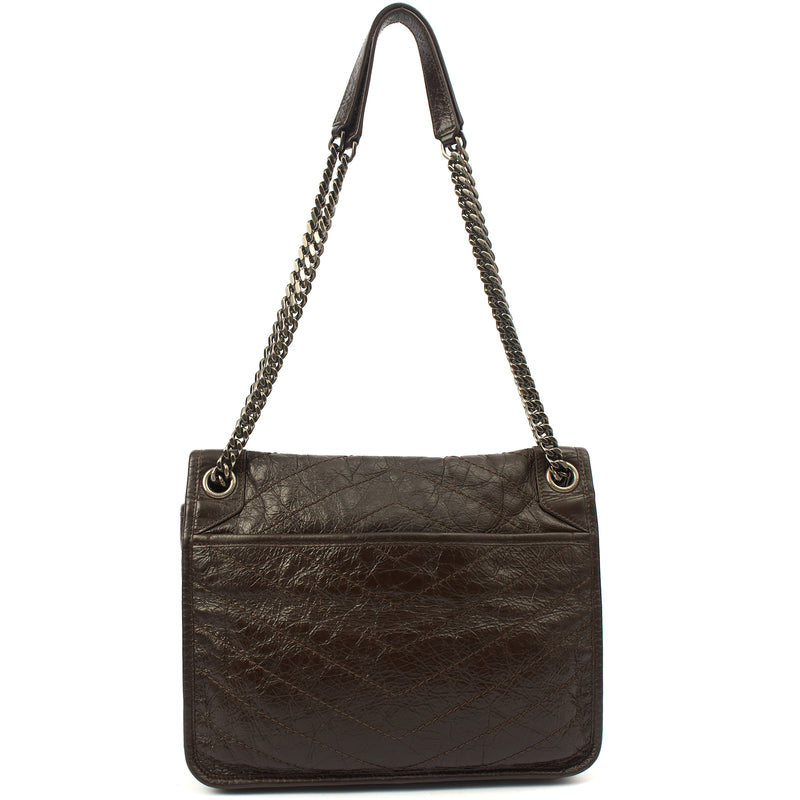 Picture of Saint Laurent Shoulder Bag Niki - Medium in Brown, Calfskin Leather