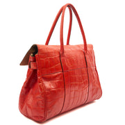 Picture of Mulberry Tote Bayswater Heritage in Red, Exotic Effect Leather