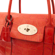 Picture of Mulberry Tote Bayswater Heritage in Red, Exotic Effect Leather
