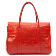 Picture of Mulberry Tote Bayswater Heritage in Red, Exotic Effect Leather