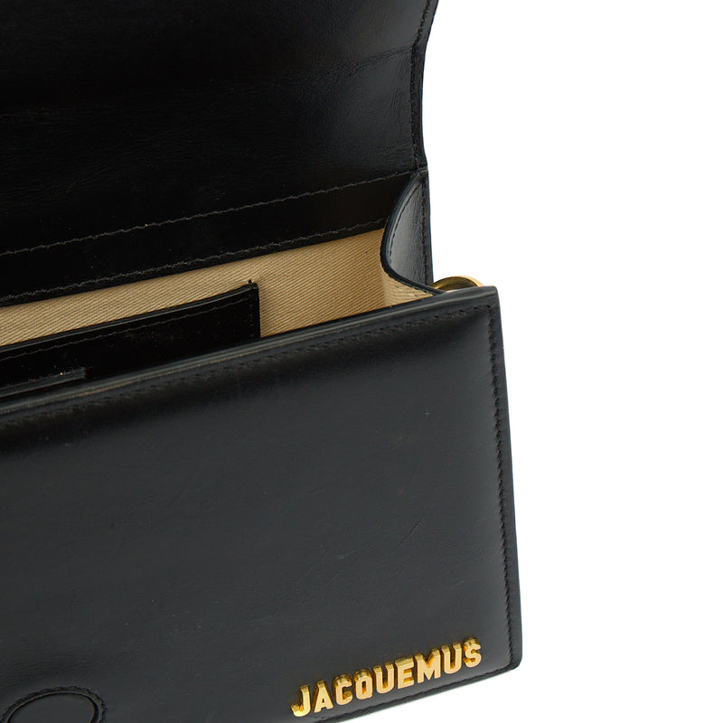 Picture of Jacquemus Cross Body Le Bambino Long in Black, Leather