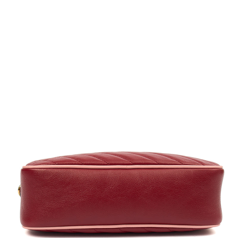 Picture of Gucci Cross Body Marmont Shoulder Bag - Small in Red, Leather