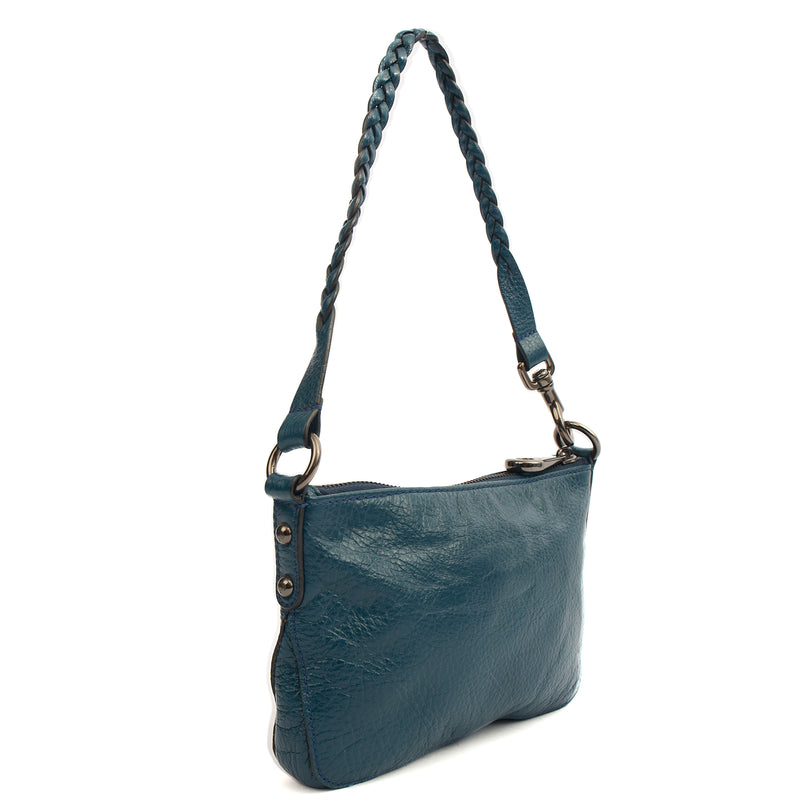Picture of Mulberry Shoulder Bag Daria Pouch in Blue, Leather
