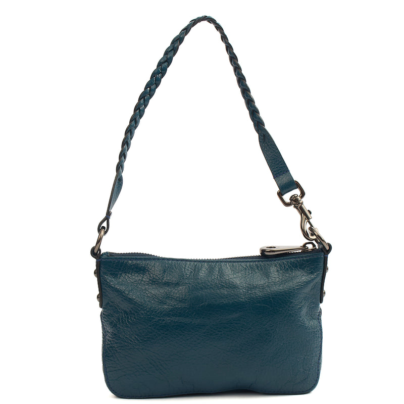 Picture of Mulberry Shoulder Bag Daria Pouch in Blue, Leather