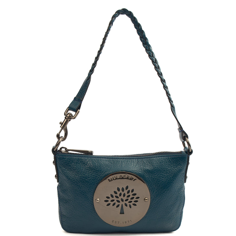 Picture of Mulberry Shoulder Bag Daria Pouch in Blue, Leather