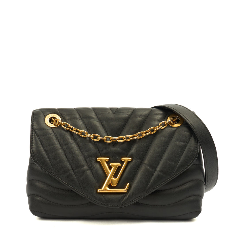 Picture of Louis Vuitton Shoulder Bag New Wave PM Chain Bag  in Black, Leather