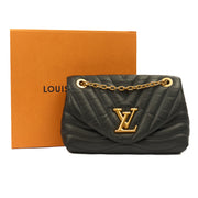 Picture of Louis Vuitton Shoulder Bag New Wave PM Chain Bag  in Black, Leather