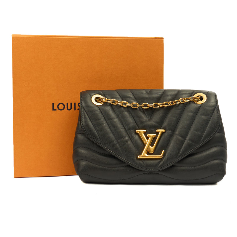 Picture of Louis Vuitton Shoulder Bag New Wave PM Chain Bag  in Black, Leather