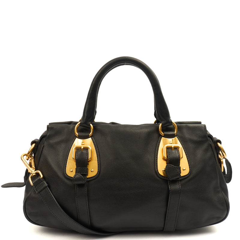 Picture of Prada Cross Body Shoulder Bag in Black, Leather