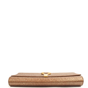 Picture of Saint Laurent Clutch Y Ligne Clutch  in Metallic, Calfskin Leather