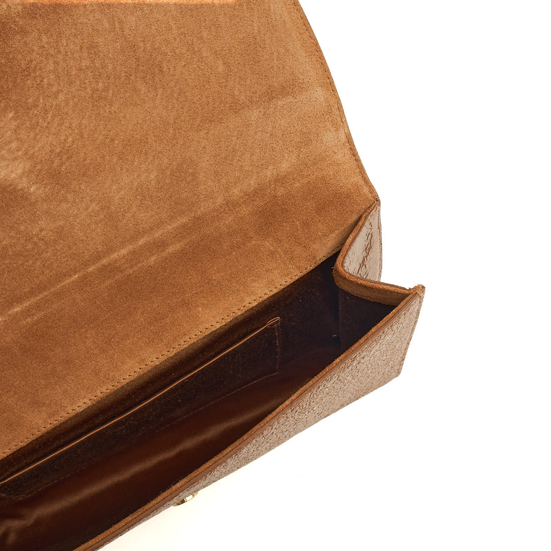 Picture of Saint Laurent Clutch Y Ligne Clutch  in Metallic, Calfskin Leather