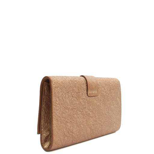 Picture of Saint Laurent Clutch Y Ligne Clutch  in Metallic, Calfskin Leather