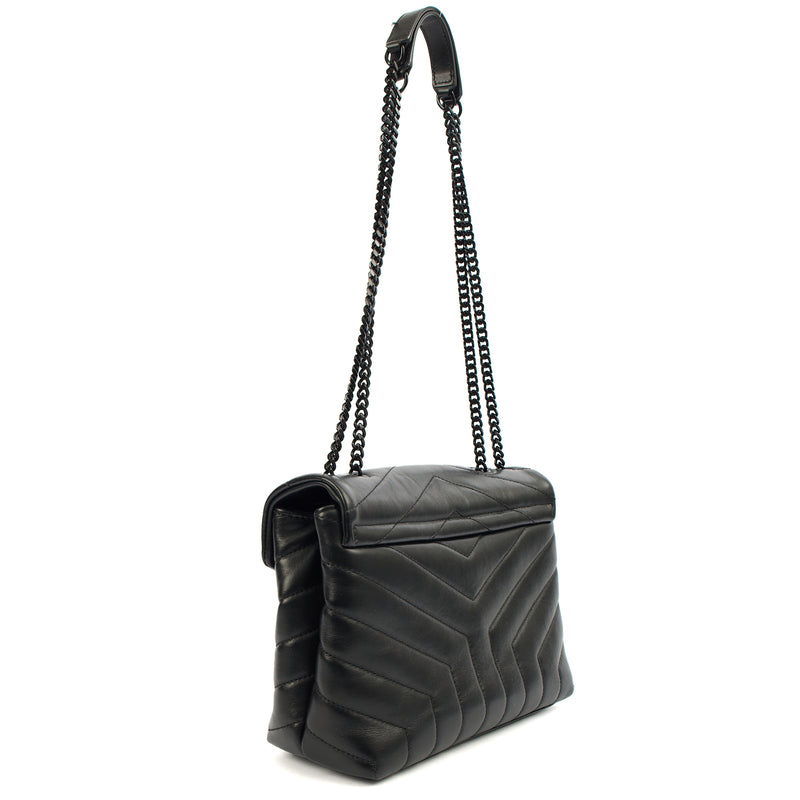 Picture of Saint Laurent Cross Body Lou Lou - Small in Black, Leather