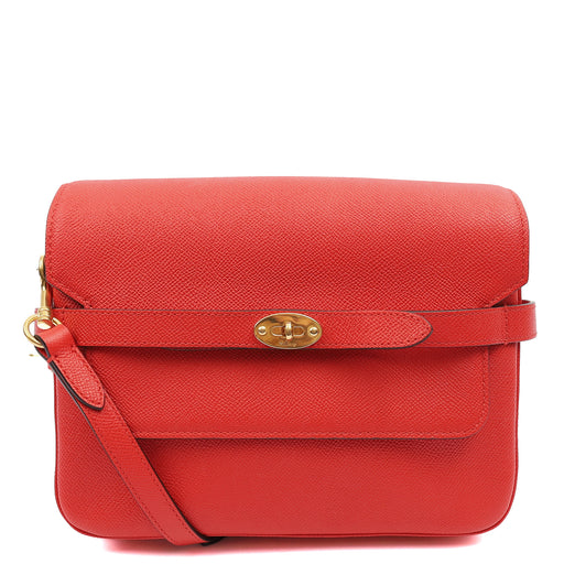 Picture of Mulberry Cross Body Belted Bayswater Satchel  in Scarlett, Calfskin Leather