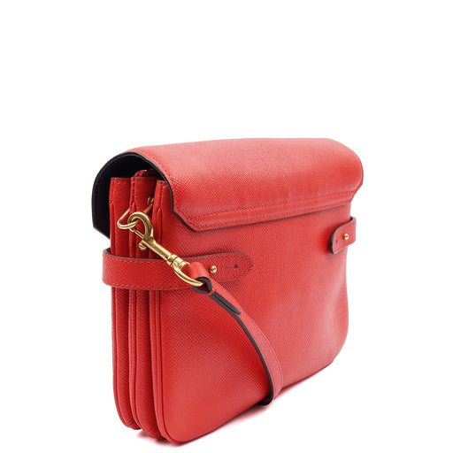 Picture of Mulberry Cross Body Belted Bayswater Satchel  in Scarlett, Calfskin Leather