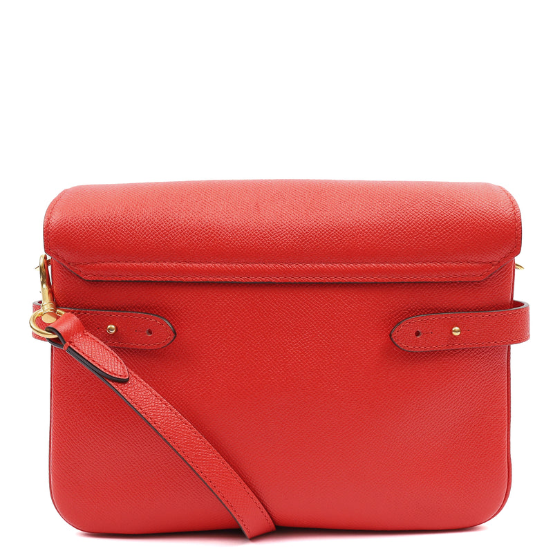 Picture of Mulberry Cross Body Belted Bayswater Satchel  in Scarlett, Calfskin Leather