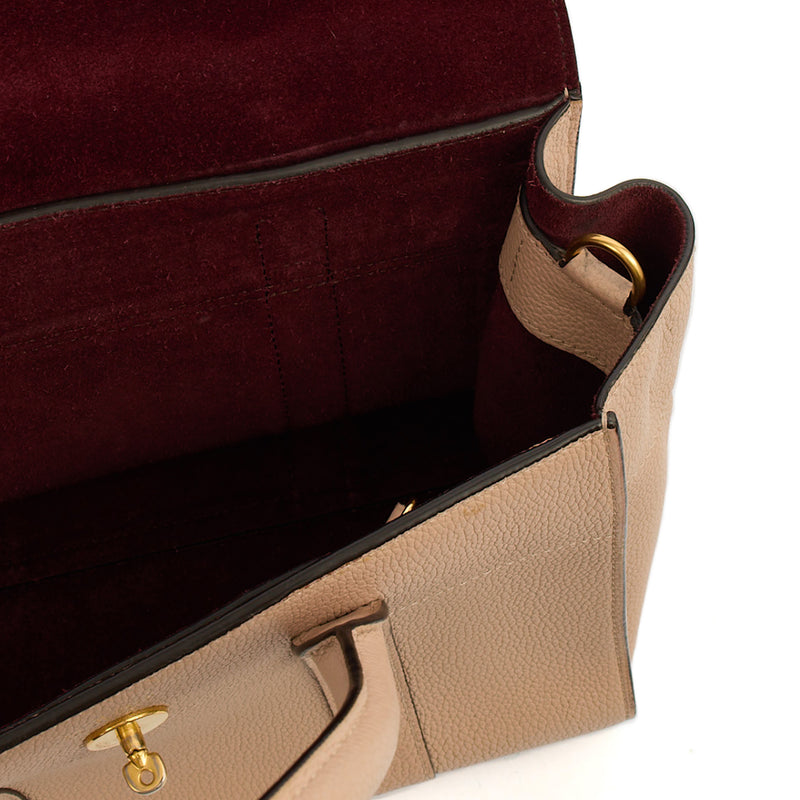 Picture of Mulberry Top Handle Bayswater with Strap- Small in Rose Water, Calfskin Leather