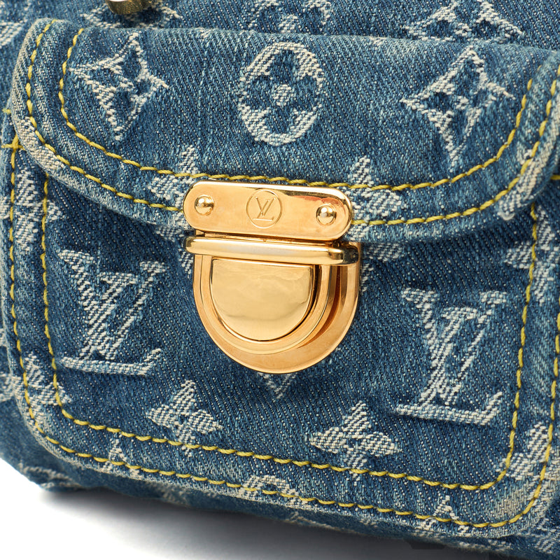 Picture of Louis Vuitton Top Handle Neo Speedy in Blue, Fabric