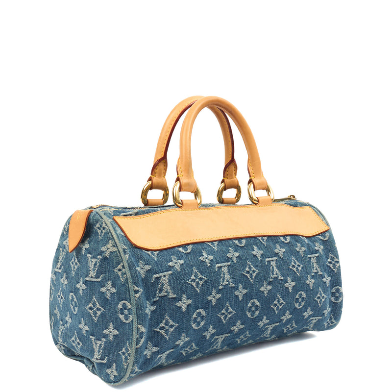 Picture of Louis Vuitton Top Handle Neo Speedy in Blue, Fabric