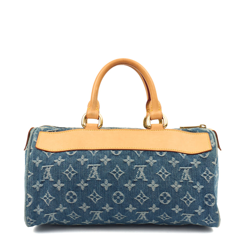 Picture of Louis Vuitton Top Handle Neo Speedy in Blue, Fabric