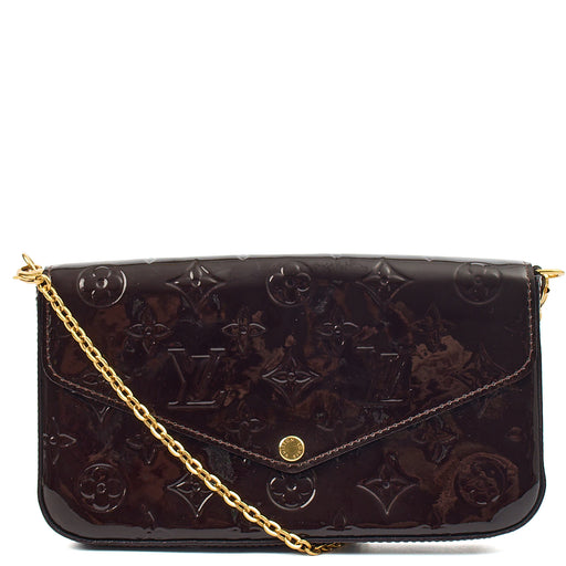 Picture of Louis Vuitton Cross Body Felicie Pochette in Amarante, Vernis