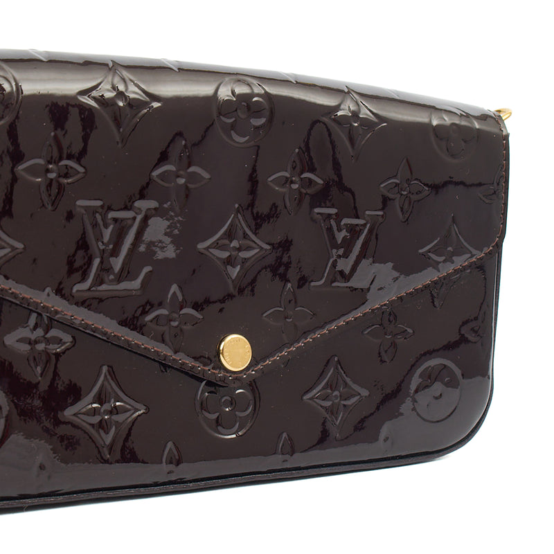 Picture of Louis Vuitton Cross Body Felicie Pochette in Amarante, Vernis