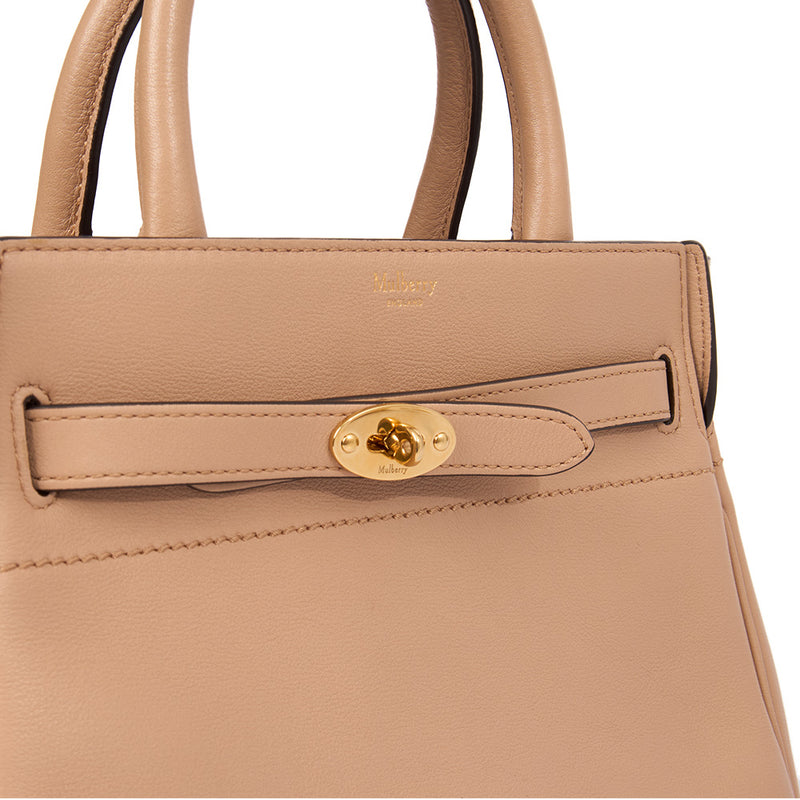 Picture of Mulberry Top Handle Belted Bayswater in Putty, Calfskin Leather