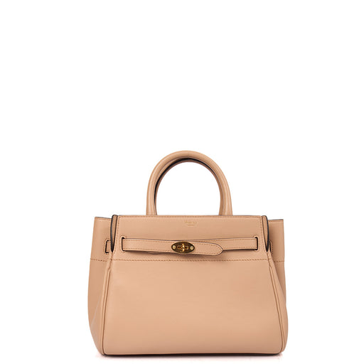Picture of Mulberry Top Handle Belted Bayswater in Putty, Calfskin Leather