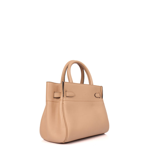 Picture of Mulberry Top Handle Belted Bayswater in Putty, Calfskin Leather