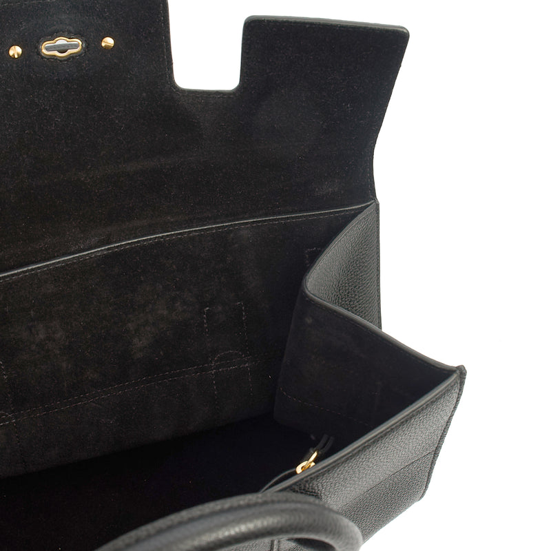 Picture of Mulberry Tote Bayswater with Strap in Black, Calfskin Leather